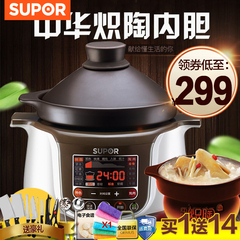 SUPOR/苏泊尔 TG30YC1-60中华炽陶电炖锅盅紫砂陶瓷煲汤煮粥养生