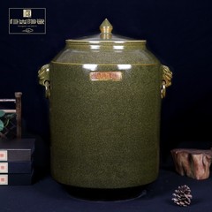 陶瓷米缸米桶茶叶末油缸酒坛缸水缸防虫潮密封50斤100斤装景德镇