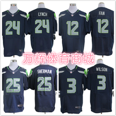 NFL Seattle Seahawks海鹰3 WILSON球衣25 SHERMAN 12 FAN jersey