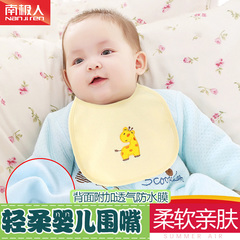 纯棉婴儿口水巾 系带双层宝宝围嘴全棉儿童新生儿围兜食饭兜