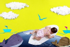 儿童摄影服装新款DIY创意主题写真拍照百天宝宝照相创意布景8-33