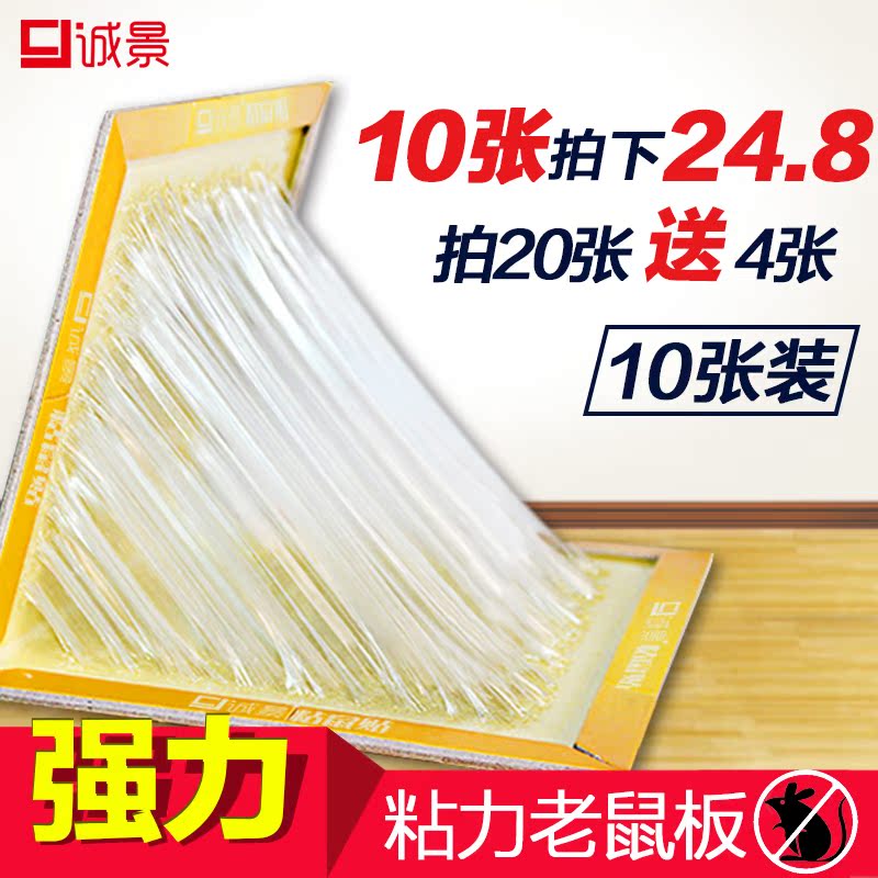 10张装老鼠贴超强力驱鼠老鼠板 强力粘灭鼠捕鼠器 大老鼠老鼠胶产品展示图5