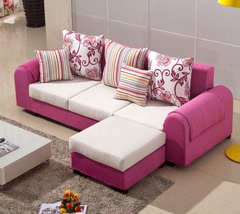 沙发布艺沙发现代简约三人沙发布沙发组合2米小户型沙发特价包邮