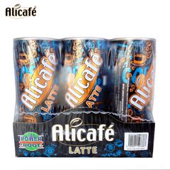 包邮 马来西亚进口 Alicafe啡特力 拿铁罐装咖啡饮料 240ML*6/组