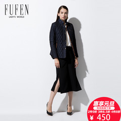 FUFEN福芬2016专柜秋冬新款女式短款菱格通勤羽绒服外套YR-10256