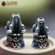 Edge Club Tibetan silver vintage collection gold and silver Pagoda of stupa DIY tee head accessories beads bracelets accessory