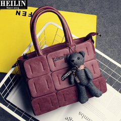 Hey Lady Catherine bags autumn 2015 new bear ornaments Scrubs mosaic women bag handbag shoulder bag