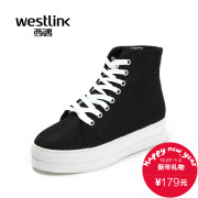 2015 West autumn new casual shoes with thick-soled platform with increased women's high shoes SZ