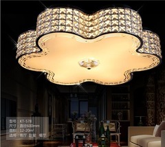 客厅灯LED水晶灯时尚客厅灯具欧式水晶灯吸顶灯温馨浪漫卧室灯具
