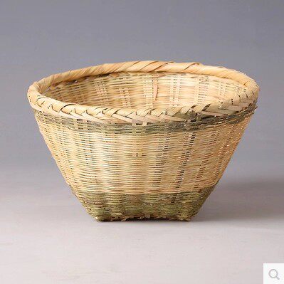 纯手工竹编大号淘米箩米篓 水果篮 竹篮 竹匾 竹制筛子 竹编篓