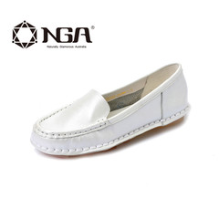 NGA2016年春夏季新款牛皮豆豆鞋休闲孕妇鞋女鞋妈妈鞋平底单鞋