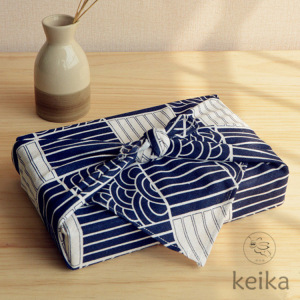 keika传统日本日式和风棉麻风吕敷包袱皮包裹便当布方巾餐垫桌布