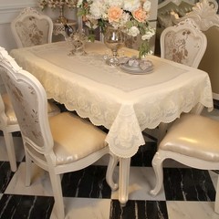 好多家新款桌布PVC防水免洗餐桌布加厚印花欧式长方形台布珠光色