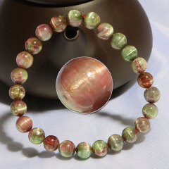 Natural gold cat''s eye tourmaline watermelon tourmaline bracelets ladies bracelets the colorful old customer benefits