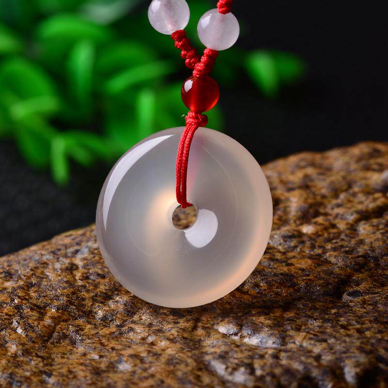 丑年玉髓平安扣吊坠冰种玉髓吊坠项坠 新款男女款