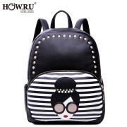 Kazakhstan 2015 winter bulk personality Korean Street style rivet color fashion girls bag backpack