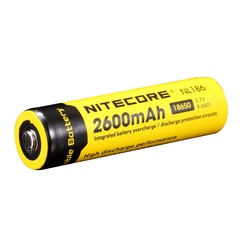 NITECORE奈特科尔原装可充电18650锂离子电池NL186(2600mAh)1节