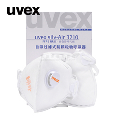 UVEX3210防pm2.5雾霾口罩秋冬季防尘男女骑行工业粉尘呼吸阀透气