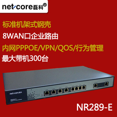 磊科NR289-E 8WAN 2LAN口上网行为管理PPPOE认证企业级路由器