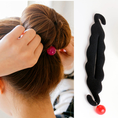 酷饰盘发器丸子头 糖果色发型工具韩国头饰发饰品花苞头发造型