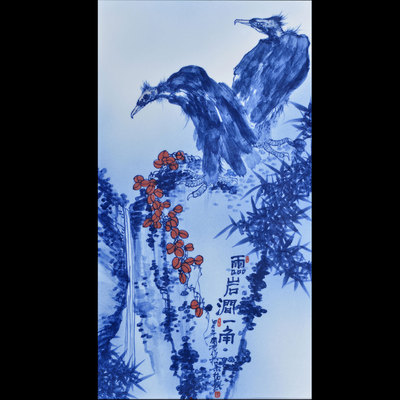 中国高级工艺美术师 徐国亮 《灵岩涧一角》