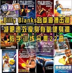 特价25套Billy Blanks跆拳道搏击操减肥瘦身健身操教学训练合集