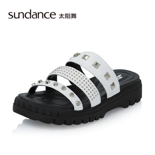 ysl太陽眼鏡logo sundance 太陽舞2020夏季新鉚釘時尚個性涼鞋拖鞋女鞋S7365710 ysl包logo