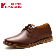 Erkang genuine leather fashion men's shoes in spring and autumn New England tendon City boy casual shoes leather