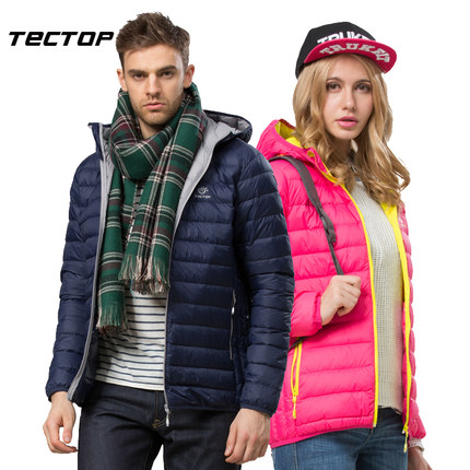 TECTOP秋冬超輕戶外親子羽絨服女短款加厚防風男保暖羽絨衣連帽潮 - 522157092080