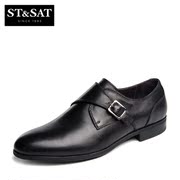 St&Sat/Saturdays-fall 2015 new leather belt buckle monk shoes deep men's shoes SS53120601