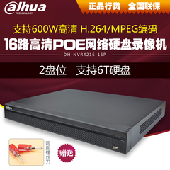 大华16路网络硬盘录像 高清监控主机 带POE供电DH-NVR4216-16P