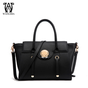 Wan Lima woman for 2015 winter new style suede leather shoulder bag leather handbag OL bag Europe packages