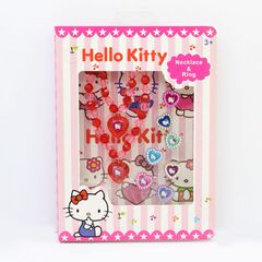 hello kitty 凯蒂猫动漫卡通款项链戒指盒装款女孩子饰品套装