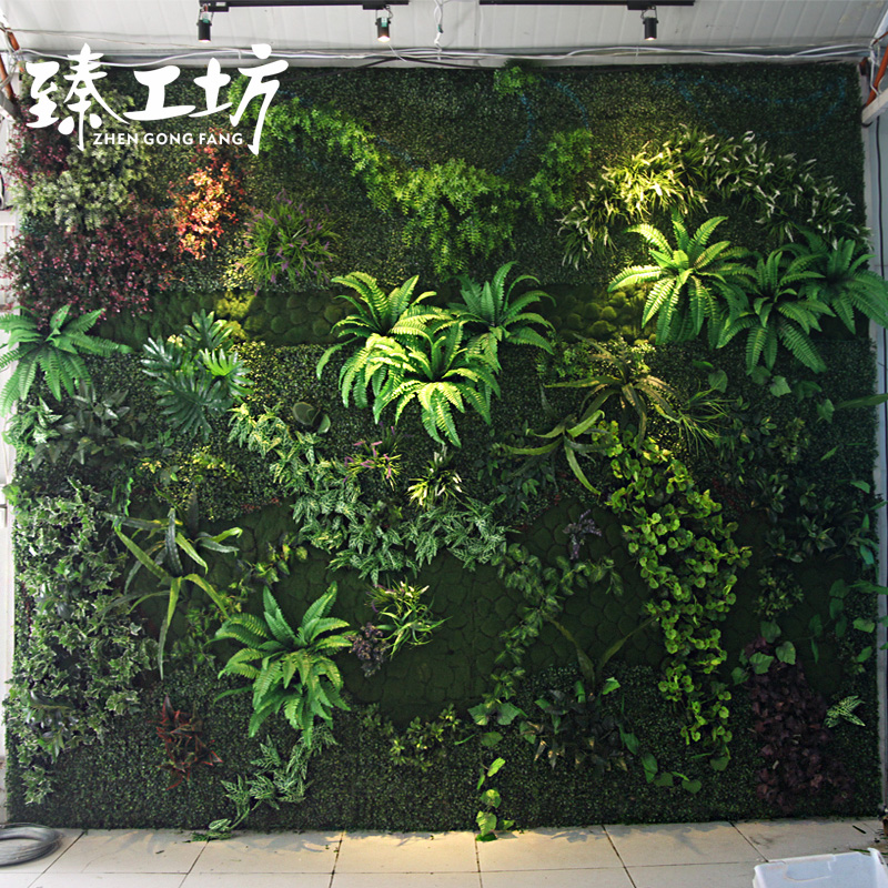 假苔藓青苔绿植墙 高仿真植物墙室内装饰墙面人造绿化墙仿真草坪产品展示图2