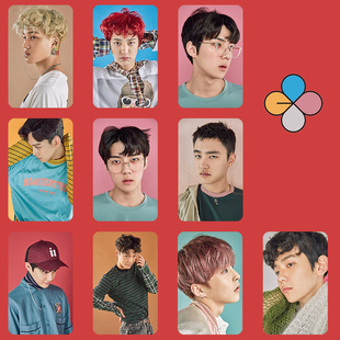 exo exact正规三辑周边水晶卡贴