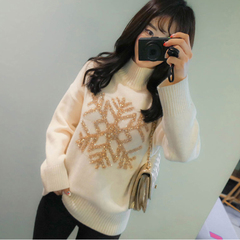 2016年秋冬打底衫针织衫毛衣新款韩版女士上衣长袖中高领毛衣显瘦