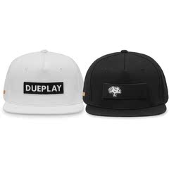 【现货】郑恺自主品牌DUEPLAY 2016新款黑\白可撕名牌棒球帽