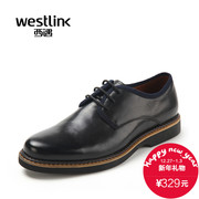 Westlink/West fall 2015 new suede leather head strap dress business casual men shoes