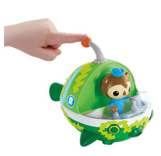 octonauts海底小纵队 发声迷彩孔雀鱼艇 谢灵通 儿童玩具过家