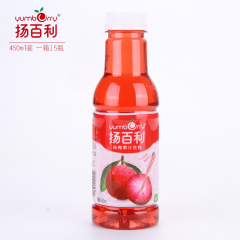 扬百利15%杨梅果汁饮料450ml/瓶 派对分享 运动旅行必备