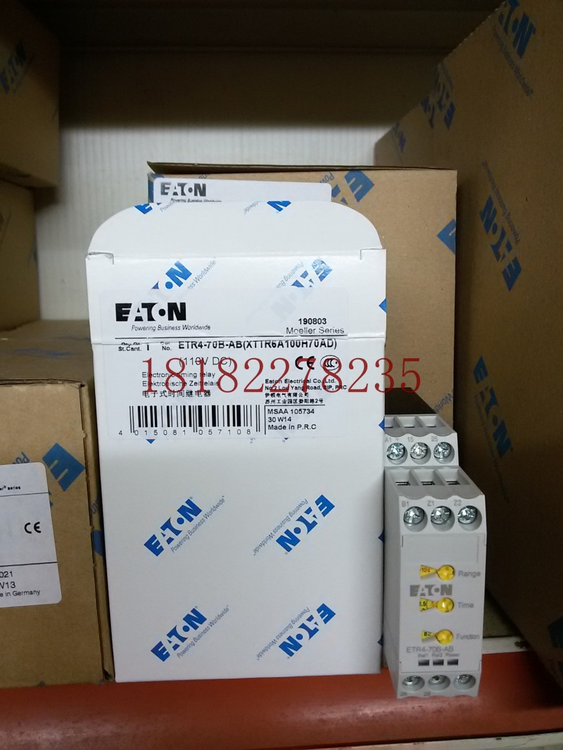 EATON MOELLER伊顿穆勒时间继电器ETR4-70B-AB 110VDC正品现货