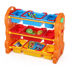 幼儿园儿童玩具架幼儿园收纳架宝宝宜家塑料多功能置物架62bcc