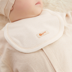婴儿口水巾纯棉婴幼儿小围嘴新生儿彩棉双层宝宝三角巾0-3个月春