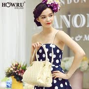 2015 summer fashion new bag women bags solid color rhombic sweet Korean handbag Messenger bag