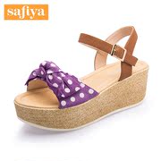 Safiya/Sophia lambskin bow mixed colors in summer high shoes Sandals SF52115150