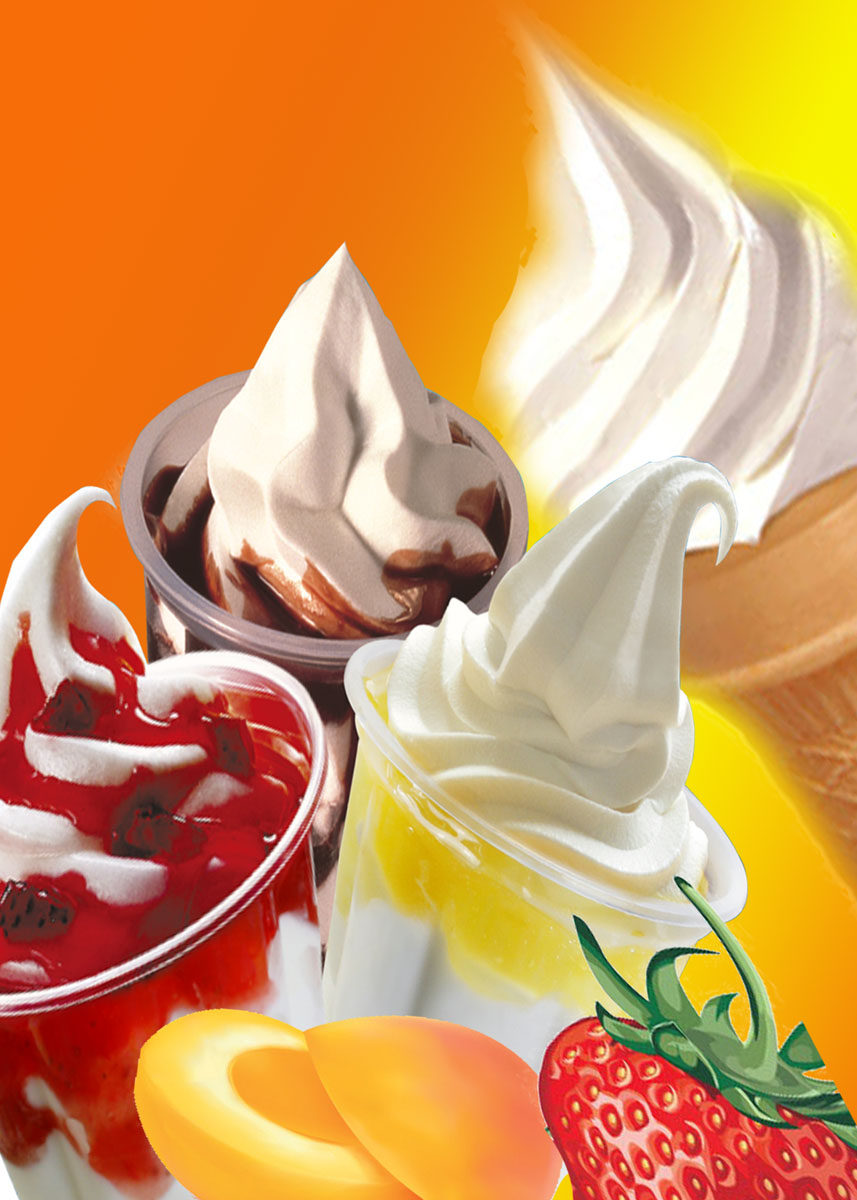 海报印制展板写真喷绘贴纸甜品圣代灯箱写真