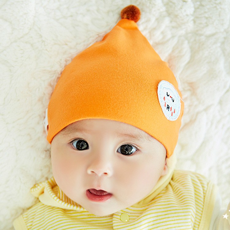 糖果球球帽韩版棉男女童婴儿胎帽036个月新生儿帽春秋冬宝宝帽子