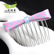 Bagen oxaloacetic acid insertion big wave comb plate Butterfly first comb bangs issuing Korea hair accessories Barrette headdress