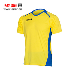 沃恺:JOMA/骄马 足球服短袖单上衣 男训练比赛服 光板球衣