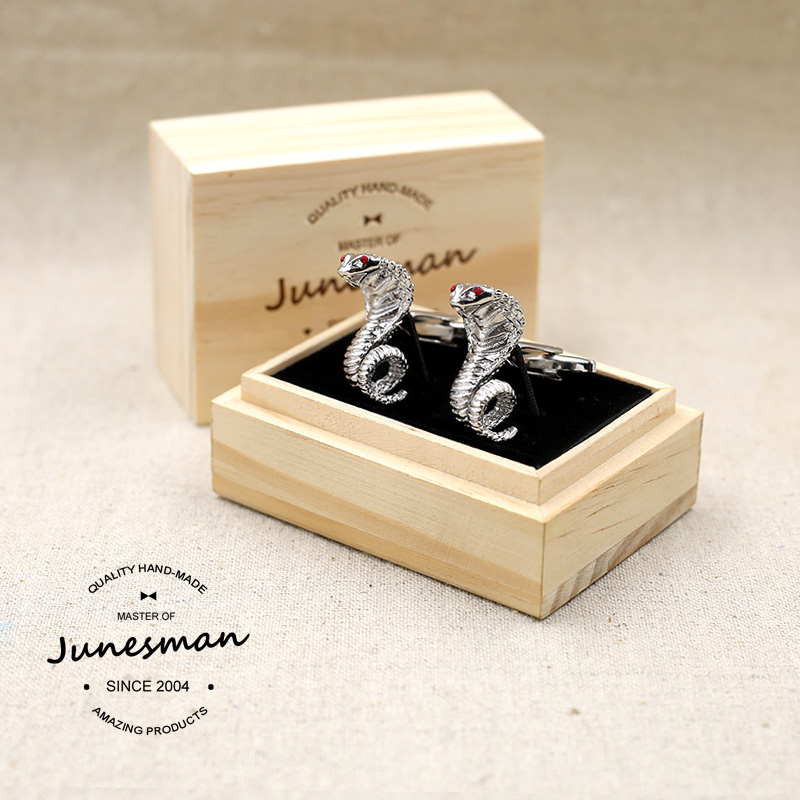 Delivery Box+French shirt Cuff Cufflinks Sleeve nail host Meeting Groom Groomsman business affairs INS Zodiac Snakein the Accessories/Leather belt/Hat/Muffler , Cufflink category - from Buy2taobao.com to provide professional Taobao agent buy service